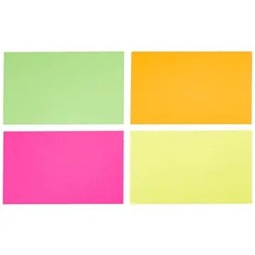 Amazon Basics Neon Ruled Index Flash Cards for Study