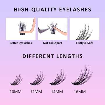 VEYES INC Individual Lash Clusters DIY Kit for Beginners