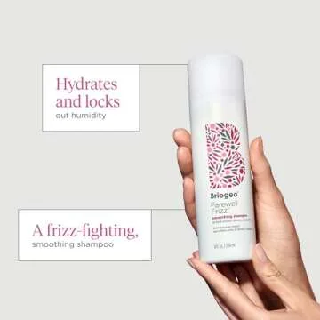 Briogeo Farewell Frizz Smoothing Conditioner, Tame Frizz and Restore Shine to Dull, Dry Hair, Nourishes and Smooths, Argan Oil for Shine, Vegan, Cruelty-Free, 2 fl oz