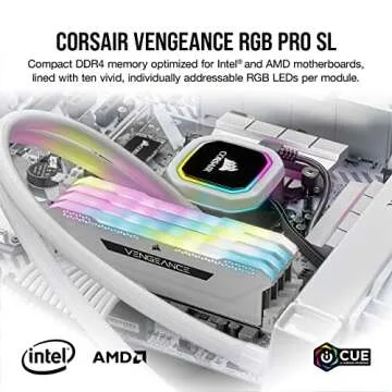 Corsair Vengeance RGB Pro 16GB (2x8GB) DDR4 3600 Desktop Memory - Dynamic RGB Lighting and Performan...