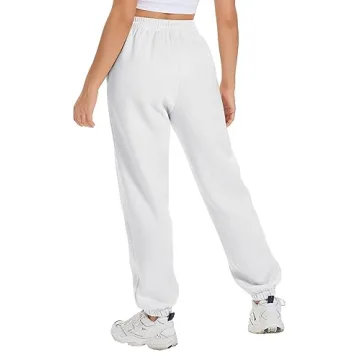 ATHMILE Women's Fleece Lined High Waisted Sweatpants