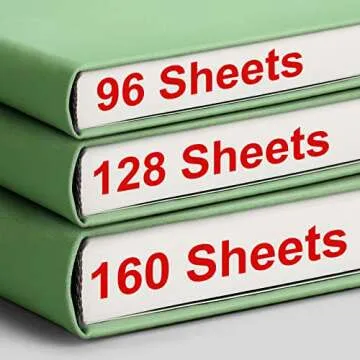 AHGXG Lined Journal: 320 Pages, A5 Faux Leather Notebook