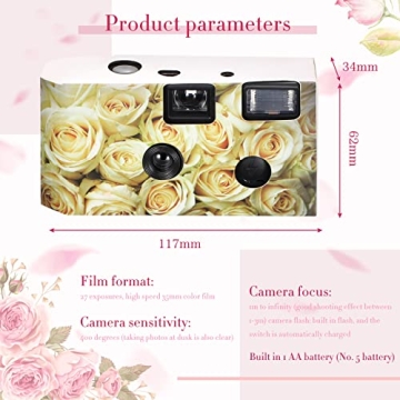 12 Pack Disposable Camera Set for Weddings & Events