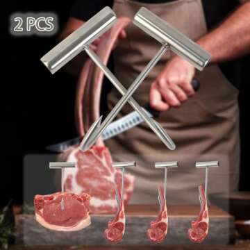 Tinsow Stainless Steel T Hooks - Ultimate Meat Processing Tools