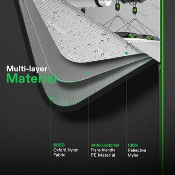 VIVOSUN R446 4x4 Grow Tent Hydroponics Indoor Plant Setup