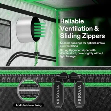 VIVOSUN R446 4x4 Grow Tent Hydroponics Indoor Plant Setup