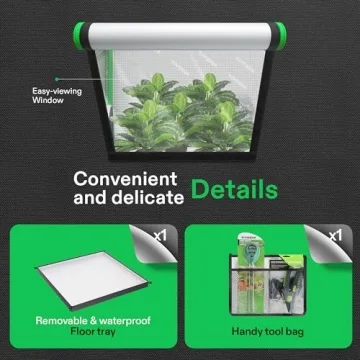 VIVOSUN R446 4x4 Grow Tent Hydroponics Indoor Plant Setup