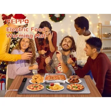 FEPPO Food Warming Mat: 6 Temp Levels, 6 Hours Timer