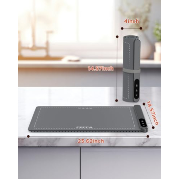 FEPPO Food Warming Mat: 6 Temp Levels, 6 Hours Timer