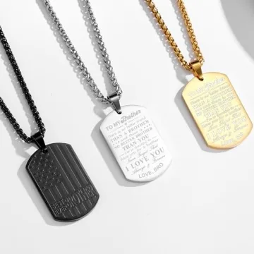 Brother Necklace Gift for Men - GLITTO Jewelry