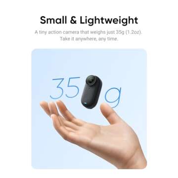 Insta360 GO 3 128GB – Vlogging Camera for Creators, Vloggers with Flip Touchscreen, Small, Light a...