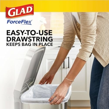 Glad ForceFlex Tall Kitchen Trash Bags, 13 Gal, 110 Ct