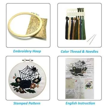 Louise Maelys Beginner Embroidery Kit - Halloween Fun