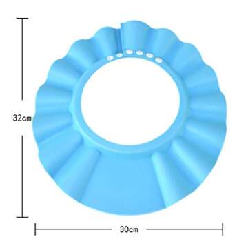 HOOYEE Safe Shampoo Shower Bathing Protection Bath Cap Soft Adjustable Visor Hat for Toddler, Baby, ...