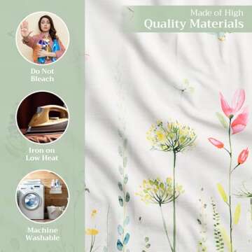 Maison d' Hermine Napkins 20”x20” 100% Cotton Decorative Washable Table Cloth Napkin, Kitchen, Party, Wedding, Restaurant & Camping, Botanical Fresh - Spring/Summer (Set of 4)