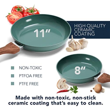Buy Phantom Chef Frying Pan Set with Safe Ceramic Coating