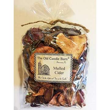 Old Candle Barn Mulled Cider Potpourri Large Bag - Perfect Fall Decoration or Bowl Filler - Beautifu...