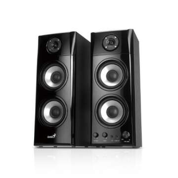 Genius SP-HF1800A 50 W Three-way Hi-Fi Wood Speakers