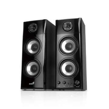 Genius SP-HF1800A 50 W Three-way Hi-Fi Wood Speakers