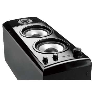 Genius SP-HF1800A 50 W Three-way Hi-Fi Wood Speakers
