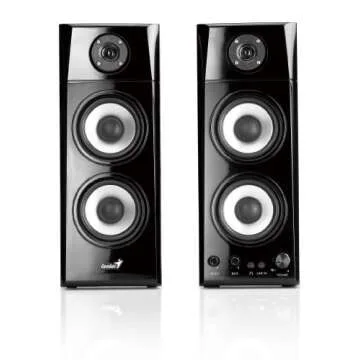 Genius SP-HF1800A 50 W Three-way Hi-Fi Wood Speakers