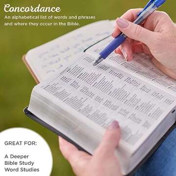 KJV Holy Bible, Compact Large Print Faux Leather Red Letter Edition - Ribbon Marker, King James Version, Saddle Tan (KJV Compact LP Editions)