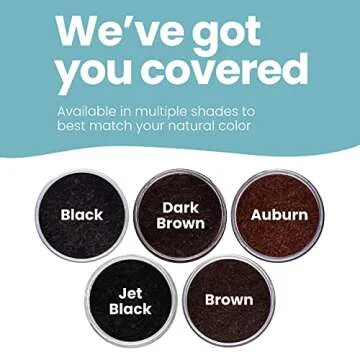 Hair Illusion Dark Brown Real Hair Fibers for Thinning Hair - 100% Natural Texture, Non Synthetic Hair Fibers - Bald Spot Cover Up for Women & Men - 18 Gram