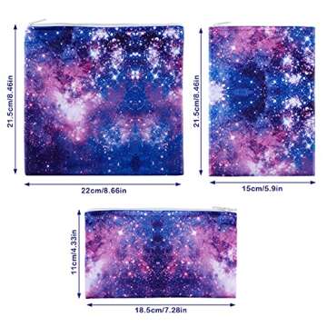 Reusable Snack Bags Set - 5 Pieces, Eco-Friendly and Fun Designs