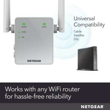 NETGEAR Wi-Fi Range Extender EX3700 for Extended Coverage