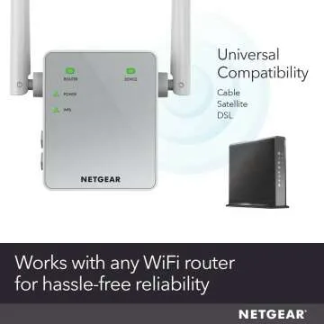 NETGEAR Wi-Fi Range Extender EX3700 for Extended Coverage