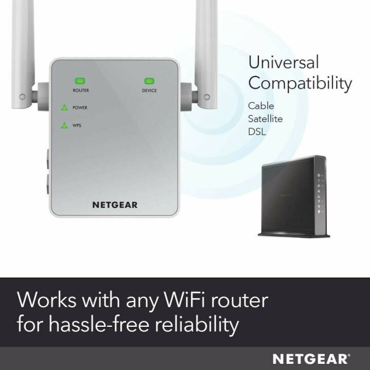 NETGEAR Wi-Fi Range Extender EX3700 for Extended Coverage