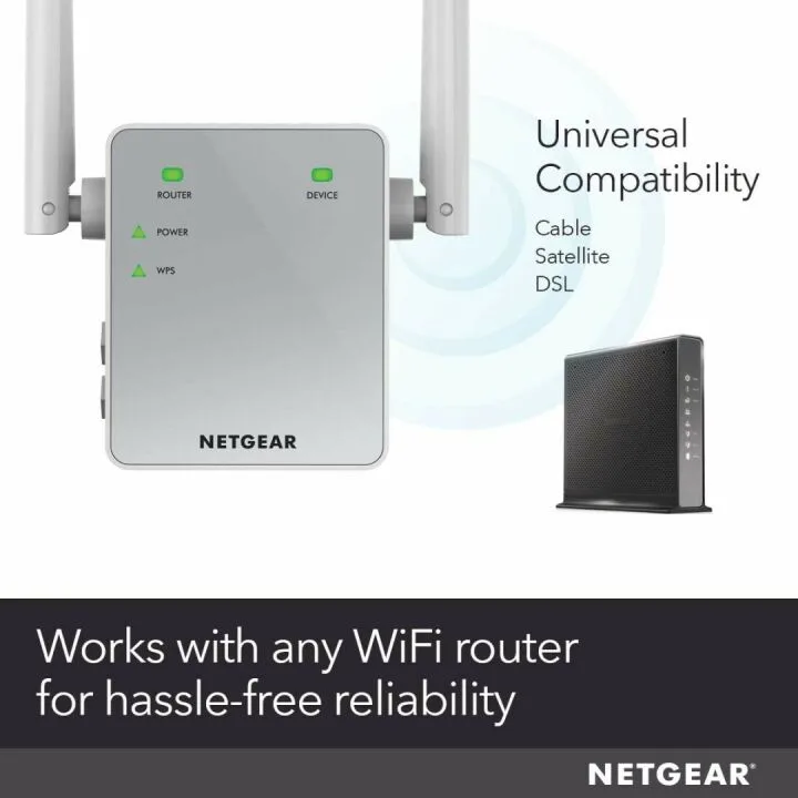 NETGEAR Wi-Fi Range Extender EX3700 for Extended Coverage