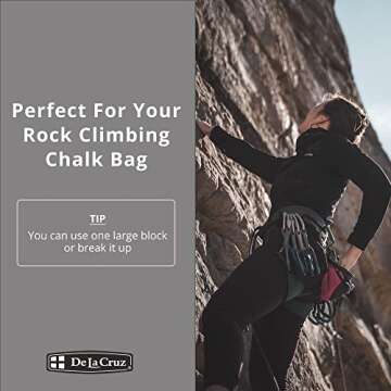 Premium De La Cruz Gym Chalk - 8 Blocks for Optimal Grip