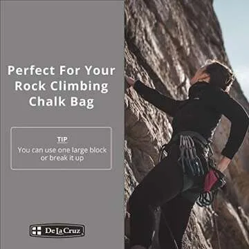 Premium De La Cruz Gym Chalk - 8 Blocks for Optimal Grip