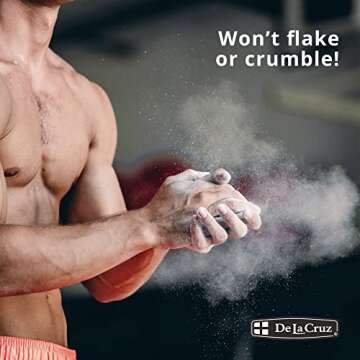 Premium De La Cruz Gym Chalk - 8 Blocks for Optimal Grip