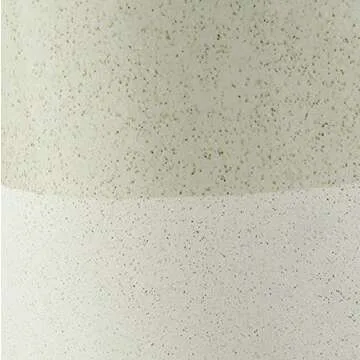 Rivet Mid-Century Ceramic Planter with Iron Stand 9.1"H