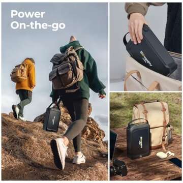 BougeRV 240Wh Portable Power Station, Solar Generator with AC outlet, JuiceGo LiFePO4 Generators for...