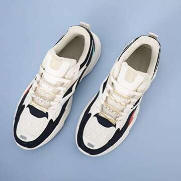 16 Pieces Shoelace Charms for Sneakers Include 4 Pairs Gold and 4 Pairs Silver DIY Decorative Shoelace Charms Faux Pearl Rhinestones Shoes Accessory for Sneakers Casual Shoes Women