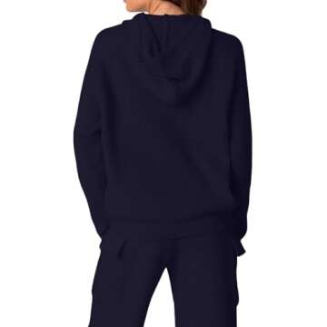 Trendy REORIA Women's Two Piece Knit Sweater Set