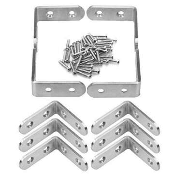 URBEST Right Angle Bracket - 10 Stainless Steel Corner Braces