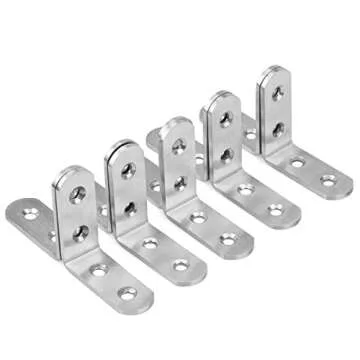 URBEST Right Angle Bracket - 10 Stainless Steel Corner Braces
