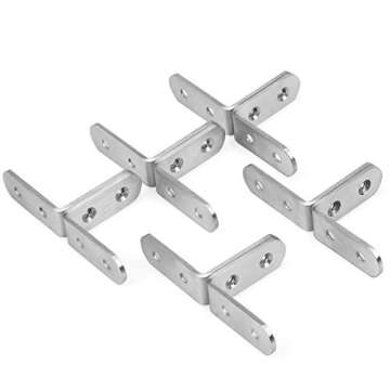 URBEST Right Angle Bracket - 10 Stainless Steel Corner Braces