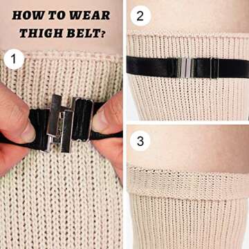 Plus Size Womens Thigh High Socks for Thick Thighs- Extra Long & Thick Over the Knee Stockings- Leg Warmer Boot Socks