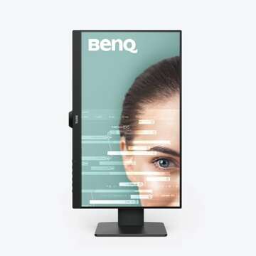 BenQ GW2485TC 24" 1080p Monitor | Eye-Care Technology | USB-C & Noise-Canceling