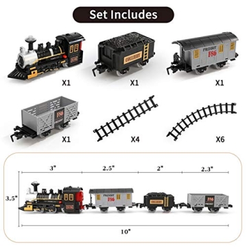 iHaHa Electric Train Set Battery Powered Toy for Kids