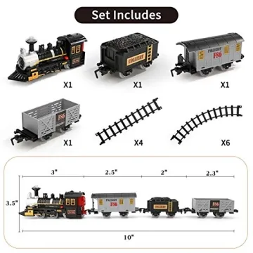 iHaHa Electric Train Set Battery Powered Toy for Kids
