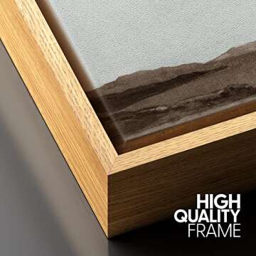 SIGNFORD Monochromatic Brown Mountain Canvas Wall Art