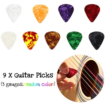 Vibrant Boao Guitar Strings Set with Celluloid Picks for All Players