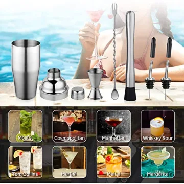 Aozita Cocktail Shaker Set for Perfect Mixology