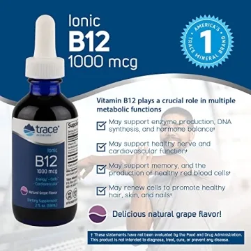 Liquid Ionic B12 - 1000 mcg Energy Support Supplement